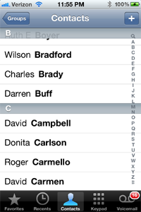 GroupWise-iPhone-contacts List GroupWise-iPhone-contacts List