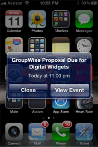 GroupWise-iPhone-Appointment-Reminder