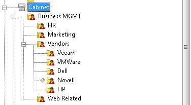 GroupWise 2012 Shared Folder Tree