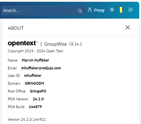 GroupWise Gwweb Version Check
